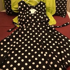 Retro Style Polka Dot Dress